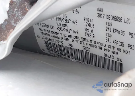 2004 Dodge Ram 1500 Slt/Laramie из США, поврежденный, VIN 1D7HU18NX4J260120